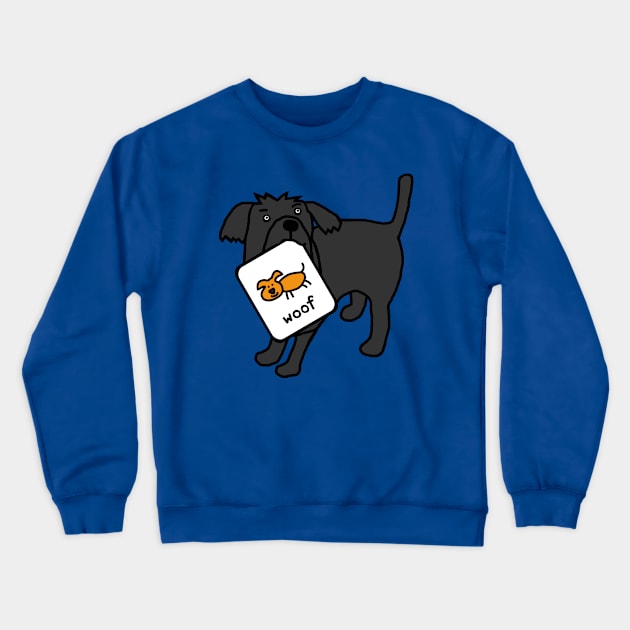 Cute Dog Self Portrait Crewneck Sweatshirt by ellenhenryart